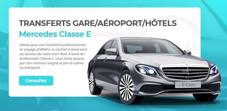 Mercedes Classe E avec chauffeur